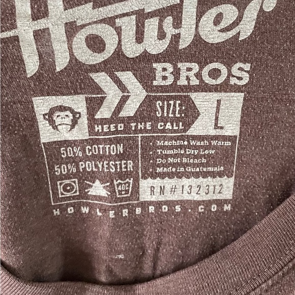 Howler Brothers Brown Short Sleeve Tee - Picture 4 of 4